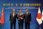 S. Korea, Japan, China agree to speed up FTA, RCEP talks