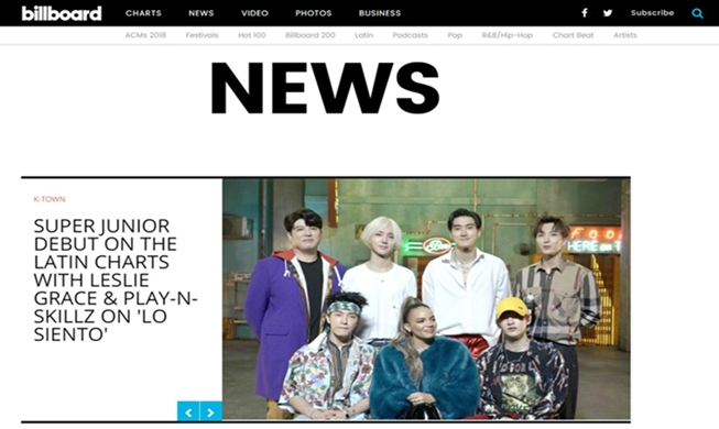 Super Junior debuts on Billboard Latin chart