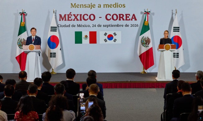 Press Statement by President Lee Jae Myung on the occasion of the Korea-Mexico Summit