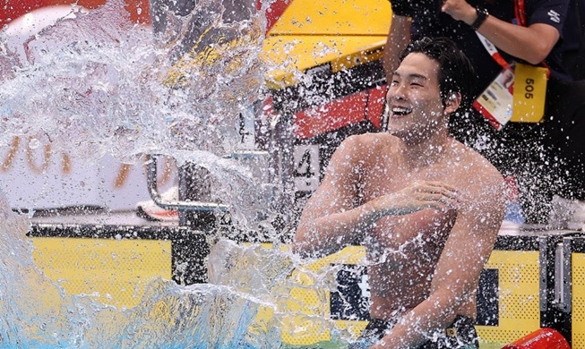 Swimmer freestyles to gold, Korea adds 8 bronze medals at Asiad