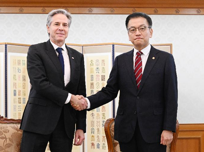 Sec. Blinken reaffirms US trust in Korean democracy, defense